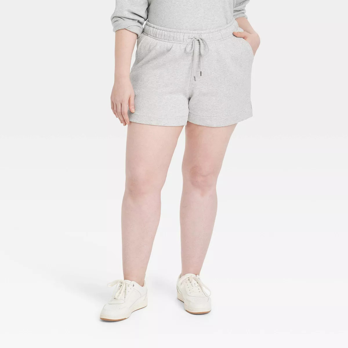 Women's Mid-Rise Fleece Shorts - Universal Thread™ Gray XXL | Target
