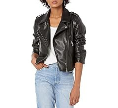 The Drop Women's Heather Faux Leather Moto Jacket | Amazon (US)