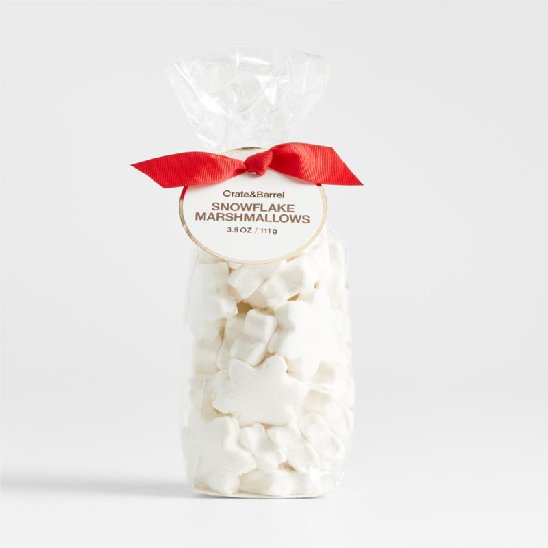 Mini White Snowflake Marshmallows + Reviews | Crate & Barrel | Crate & Barrel