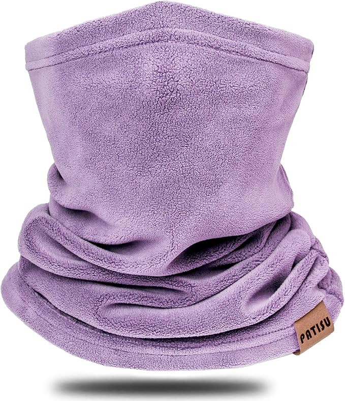 Winter Neck Warmer Gaiter Fleece Neck Cover Cotton Balaclava Windproof Face Cover Mask for Women ... | Amazon (US)