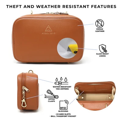 Elise Crossbody with Locking Clasps Strap | Arden Cove