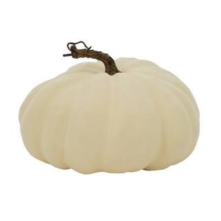 9" Cream Flat Pumpkin by Ashland® | Michaels Stores