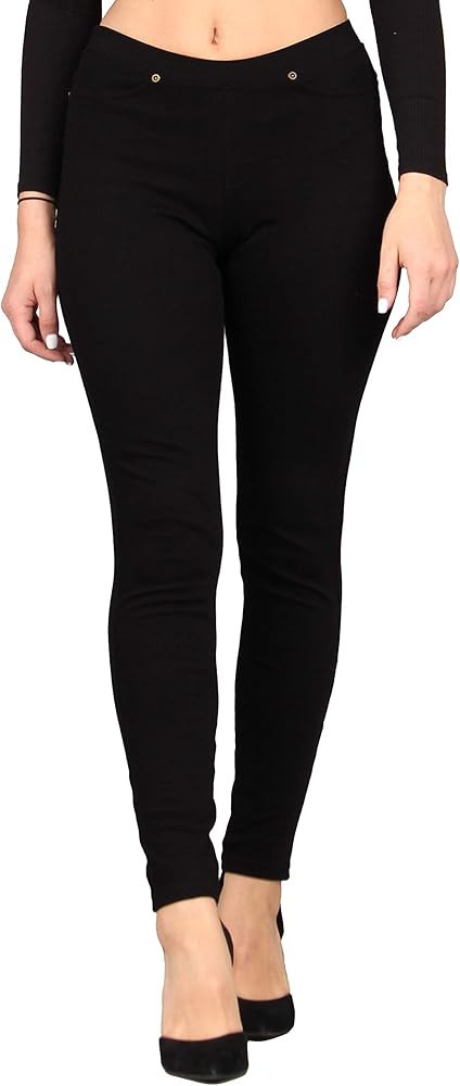 Lildy Women's Denim Jeggings, Stretchable Cotton Blend | Amazon (US)