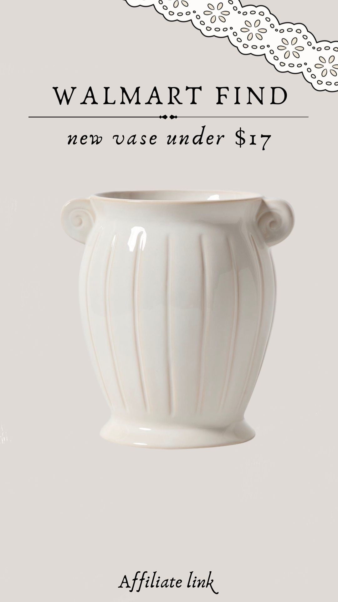 New vase from Walmart! So pretty with stems or to use as a utensil holder in a kitchen!

#LTKHome