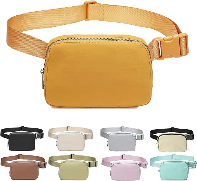 Fanny Belt Bag Waist Pack Crossbody Bags Bum Bag for Running Hiking Travel Workout Adjustable Str... | Amazon (US)