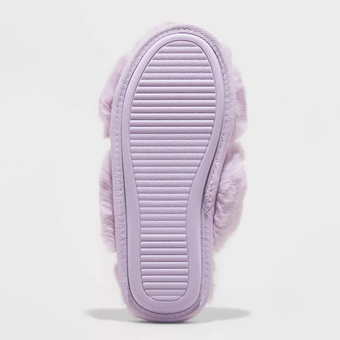Women's Paris Crossband Fur Slippers - Stars Above™ | Target