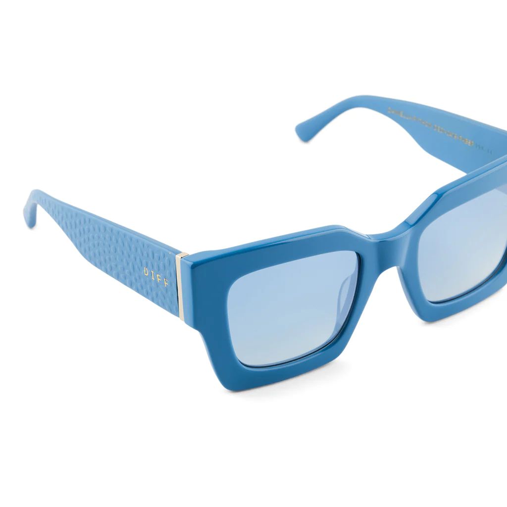 DANIELLA PYTHON - PALISADES BLUE + BLUE GRADIENT FLASH POLARIZED SUNGLASSES | DIFF Eyewear