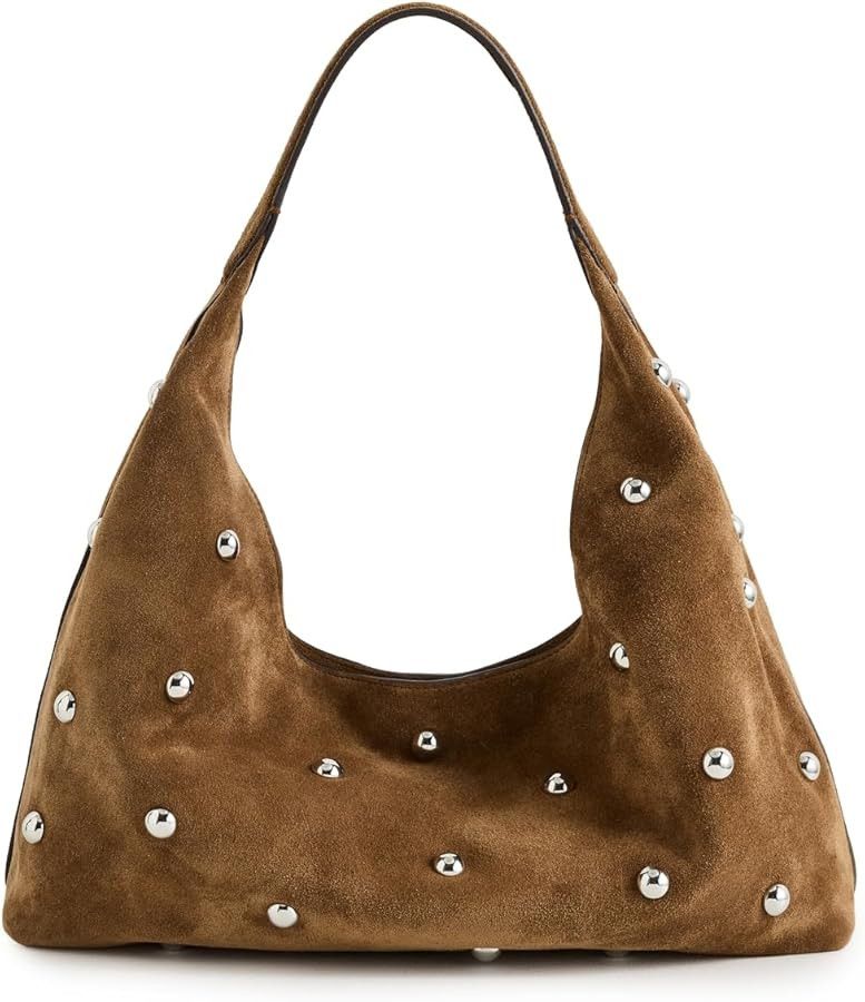 Madewell Women's The Mylie Shoulder Bag in Studded Suede | Amazon (US)