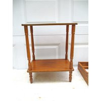 Spindle Stand Table Two Tiered Vintage End Accent | Etsy (US)