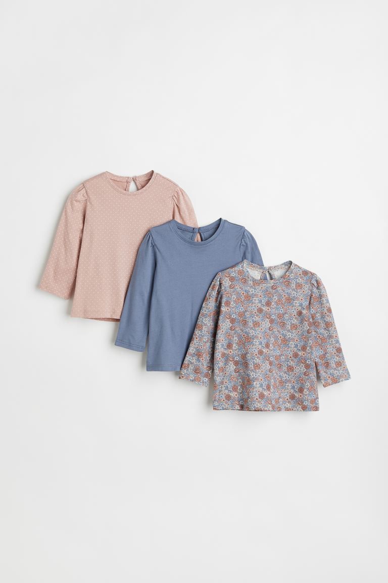 3-pack Cotton Jersey Tops | H&M (US)