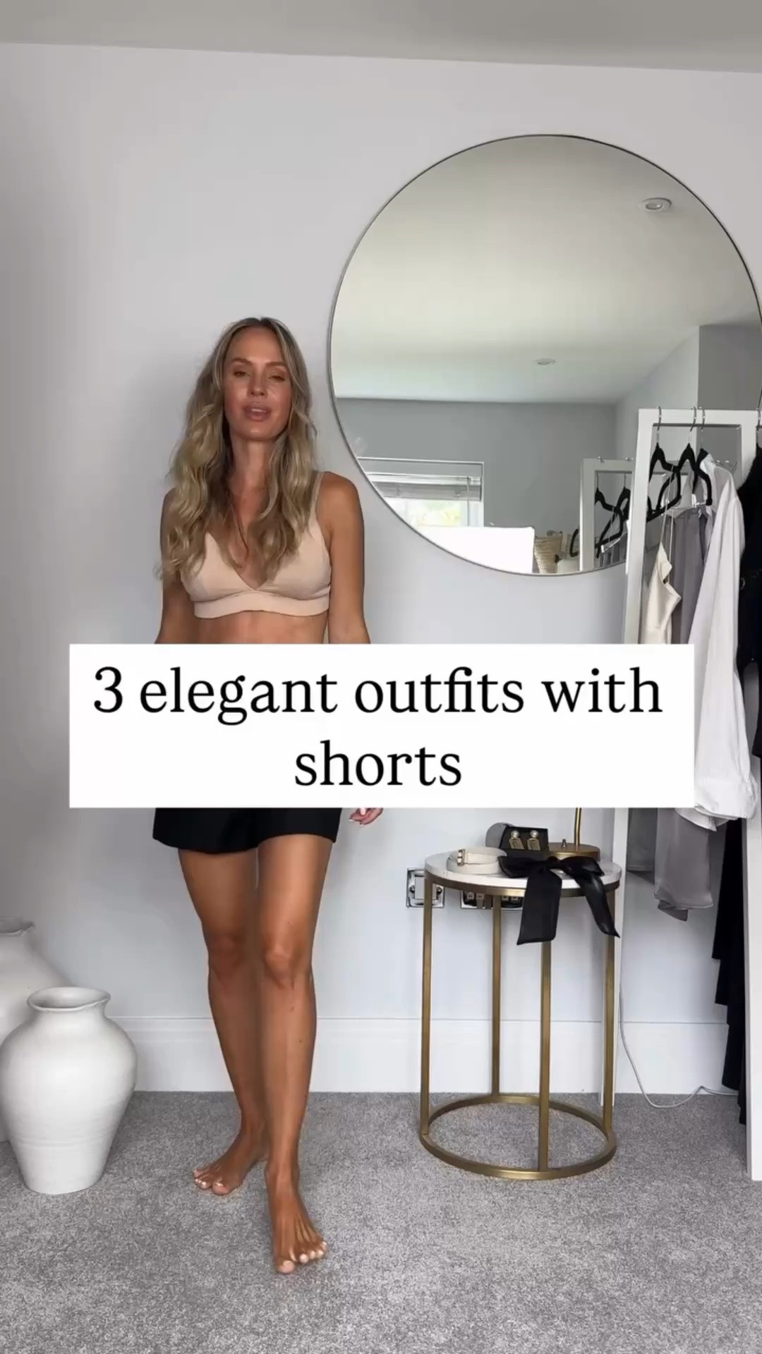 3 elegant outfits with shorts 

Shorts don’t have to be casual. They can look put together if you pick the right cut and style them well. 

Most of the time it’s not that we choose the wrong item, it’s that we get the wrong version of that item. 

Details pinned in the comments. 

#tessmontgomery #wardrobeexpert #clevershopperframework #capsulewardrobe