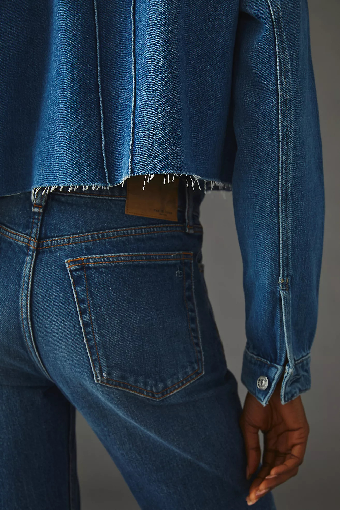 Paige Rowan Cropped Denim Jacket | Anthropologie (US)