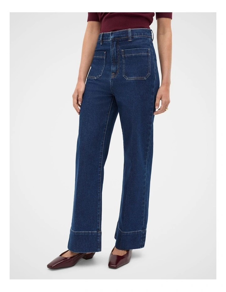 Seed HeritageCore Wide Leg Pocket Jean in Neptune Wash | Myer