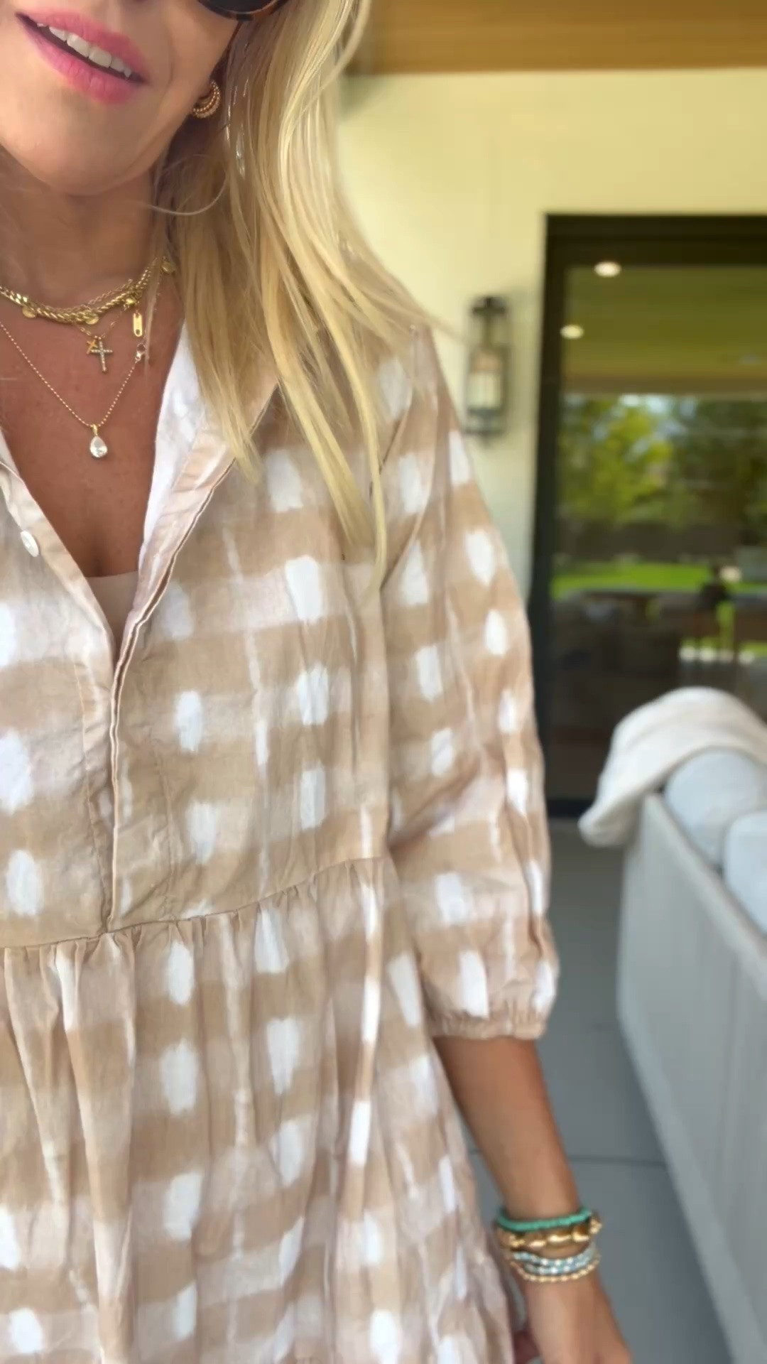 You guys loved this dress last year in the pink. They came out with a bunch of new colors this year! I love this tan!