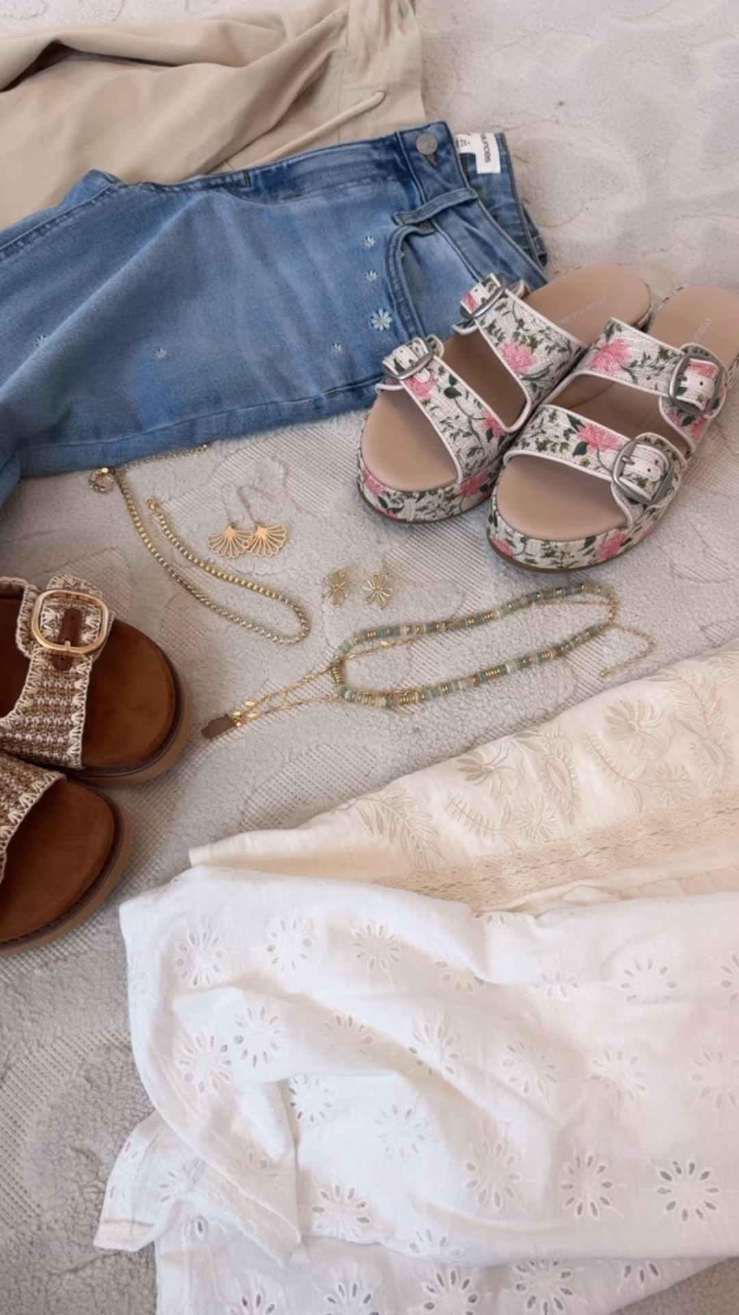 @maurices - spring denim haul: (and it’s all on sale!… PLUS, use code LTK10 for a stackable 10% off!!) #mauricespartner  Eyelet Crew Neck Tee - Size XSmall. Raffia Two Band Footbed Sandal - TTS. Matte Gold Cutout Fan Drop Earrings Outfit 2 Daisy Embroidered High Rise Relaxed Straight Jean - Size 0. Embroidered Ruffle Trim Top - Size XSmall. Gold Beaded Layered Necklace Set. Gold Wire Flower Stud Earrings.  Floral Flatform Slide Sandal - TTS. #ThatStyledFeeling

 

#LTKSaleAlert #LTKOver40 #LTKSeasonal