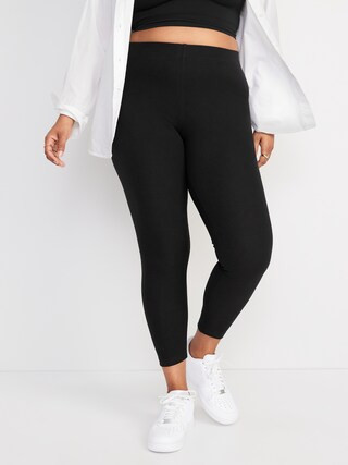 High-Waisted Rib-Knit Leggings 2-Pack | Old Navy (US)