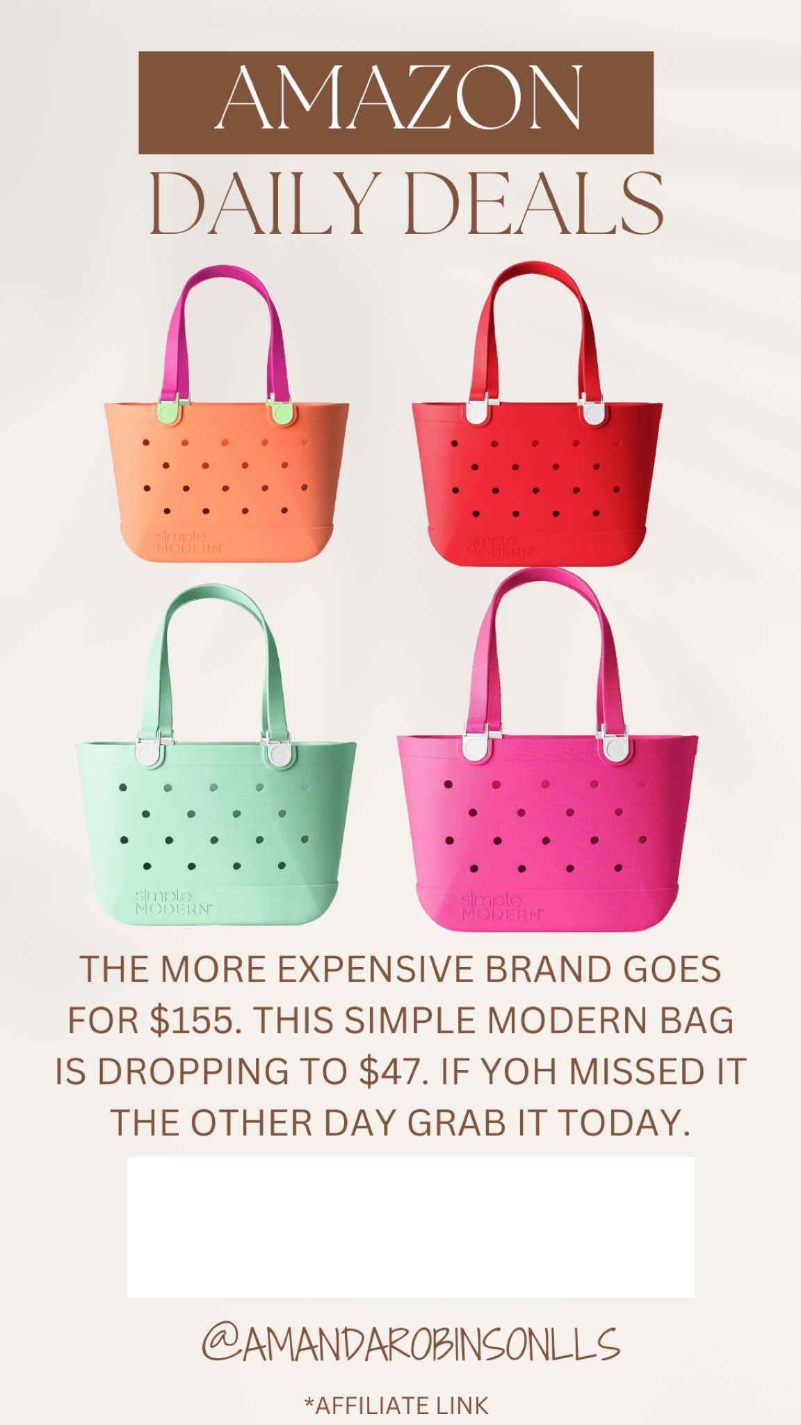 Amazon Daily Deals
Simple modern swim bag

#LTKswim #LTKsalealert #LTKitbag