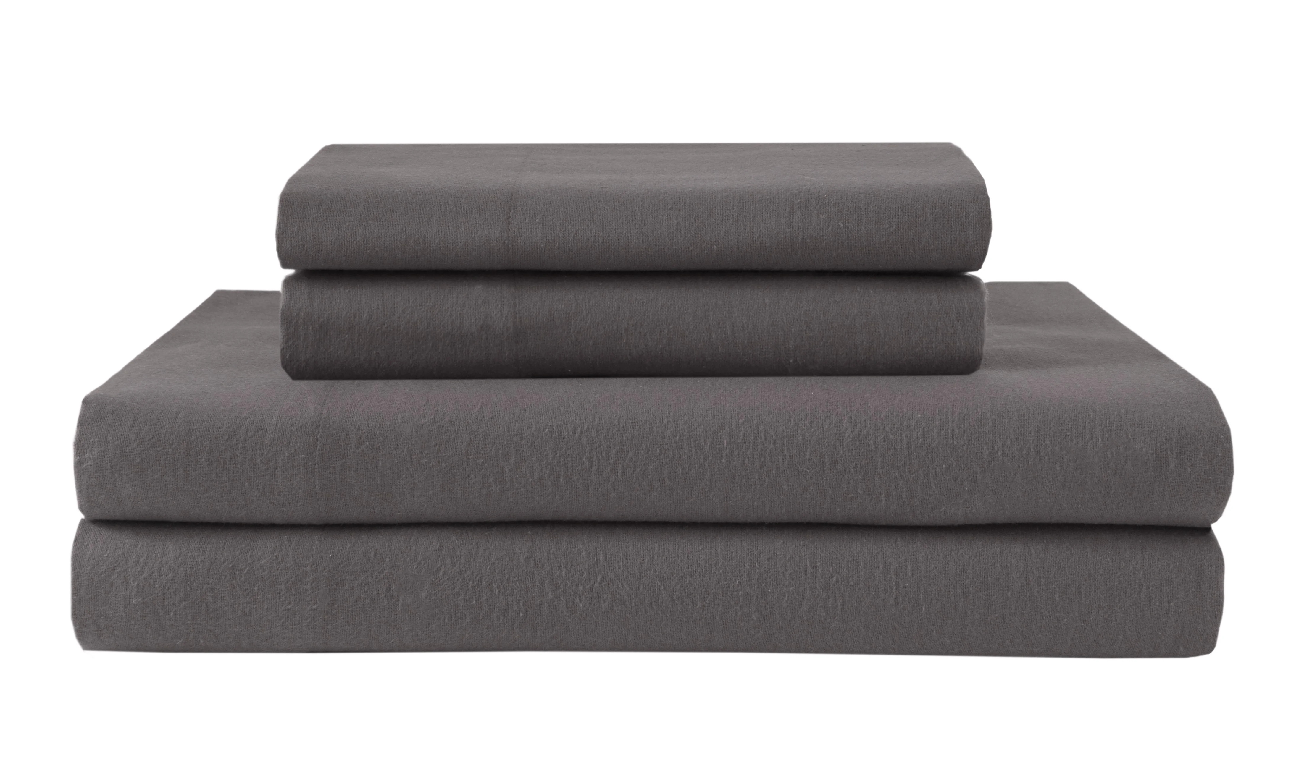 Winter Nights Cotton Flannel Sheet Set, California King, Graphite | Walmart (US)