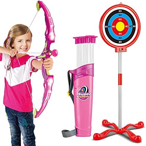 Doloowee Bow and Arrow for Kids with LED Lights - Upgrade Archery Set Toys Includes 1 Super Bow, ... | Amazon (US)