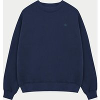 Emblem Embroidered Sweatshirt - Navy | The Couture Club