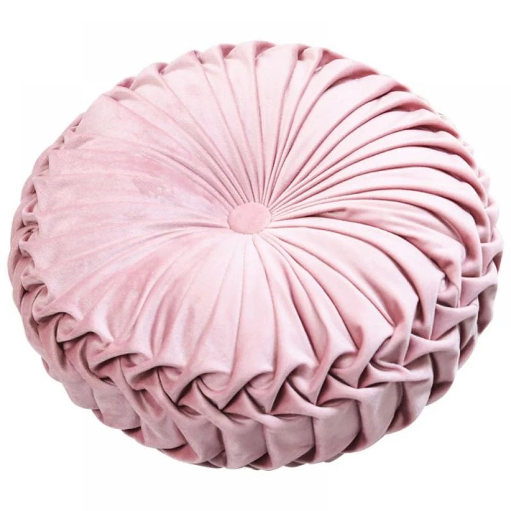 Round Throw Pillow Circle Pillow Velvet Home Decoration Pleated Round Pillow Cushion for Couch Ch... | Walmart (US)