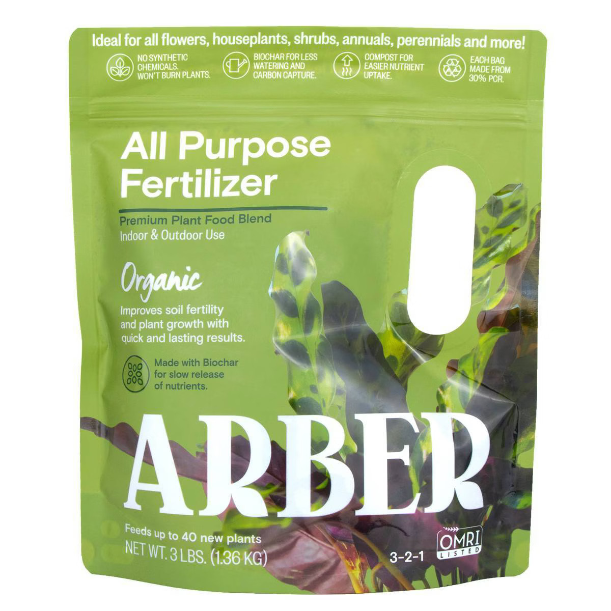 Arber Organic All-Purpose Fertilizer with Moisture Control 3lb | Target