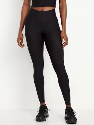 High-Waisted PowerSoft Sculpt 7/8 Pocket Leggings | Old Navy (US)