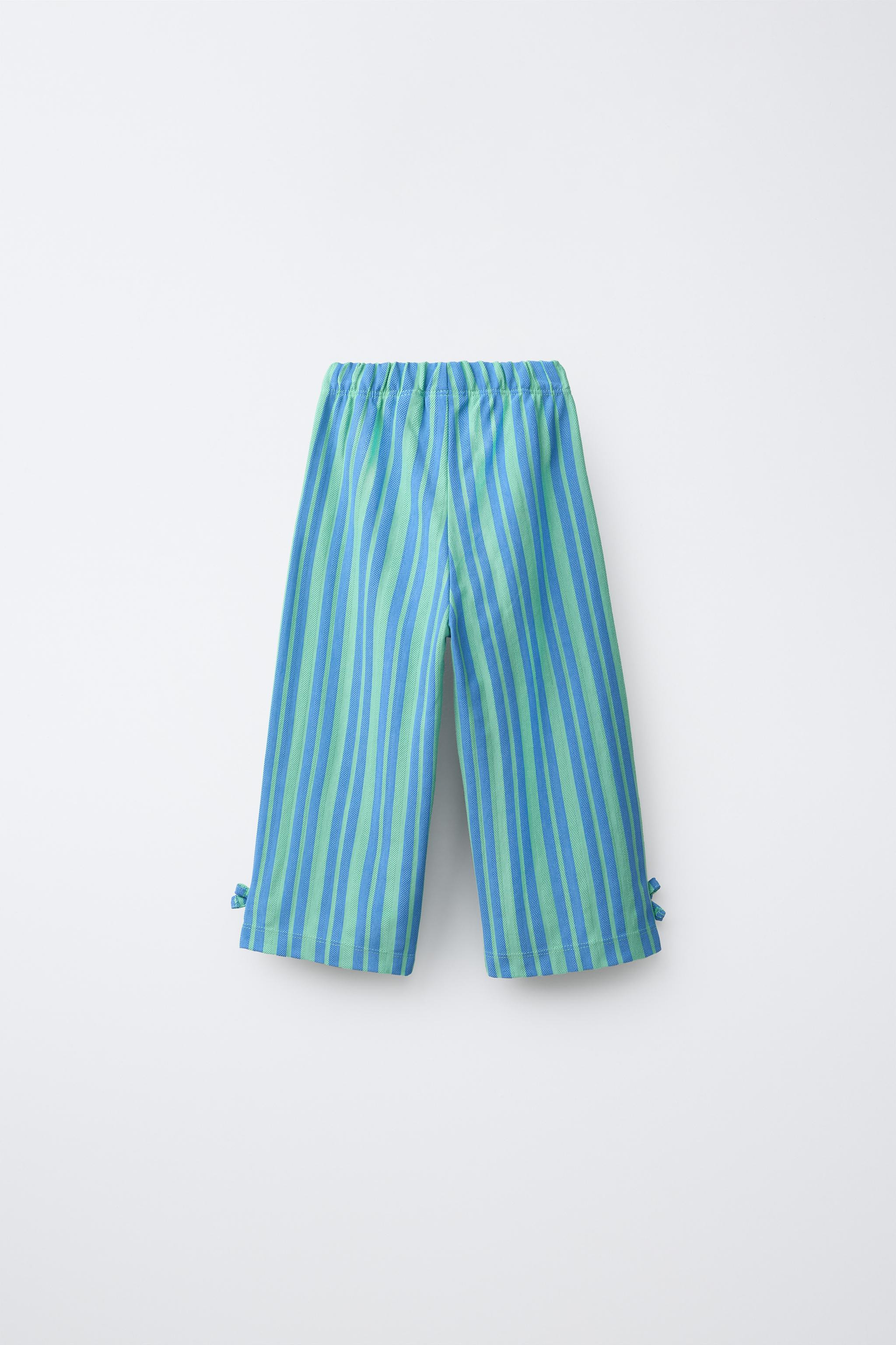 STRIPED PANTS WITH BOWS | Zara US