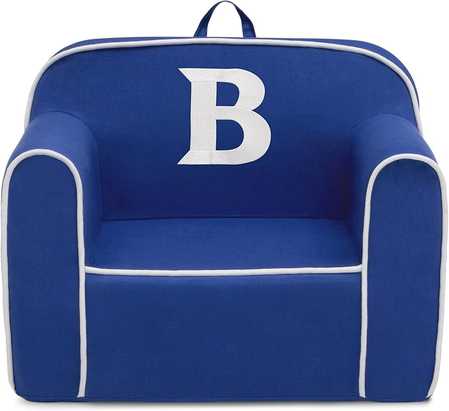 Delta Children Personalized Monogram Cozee Chair – Customize with Letter B – Foam Kids Chair ... | Amazon (US)