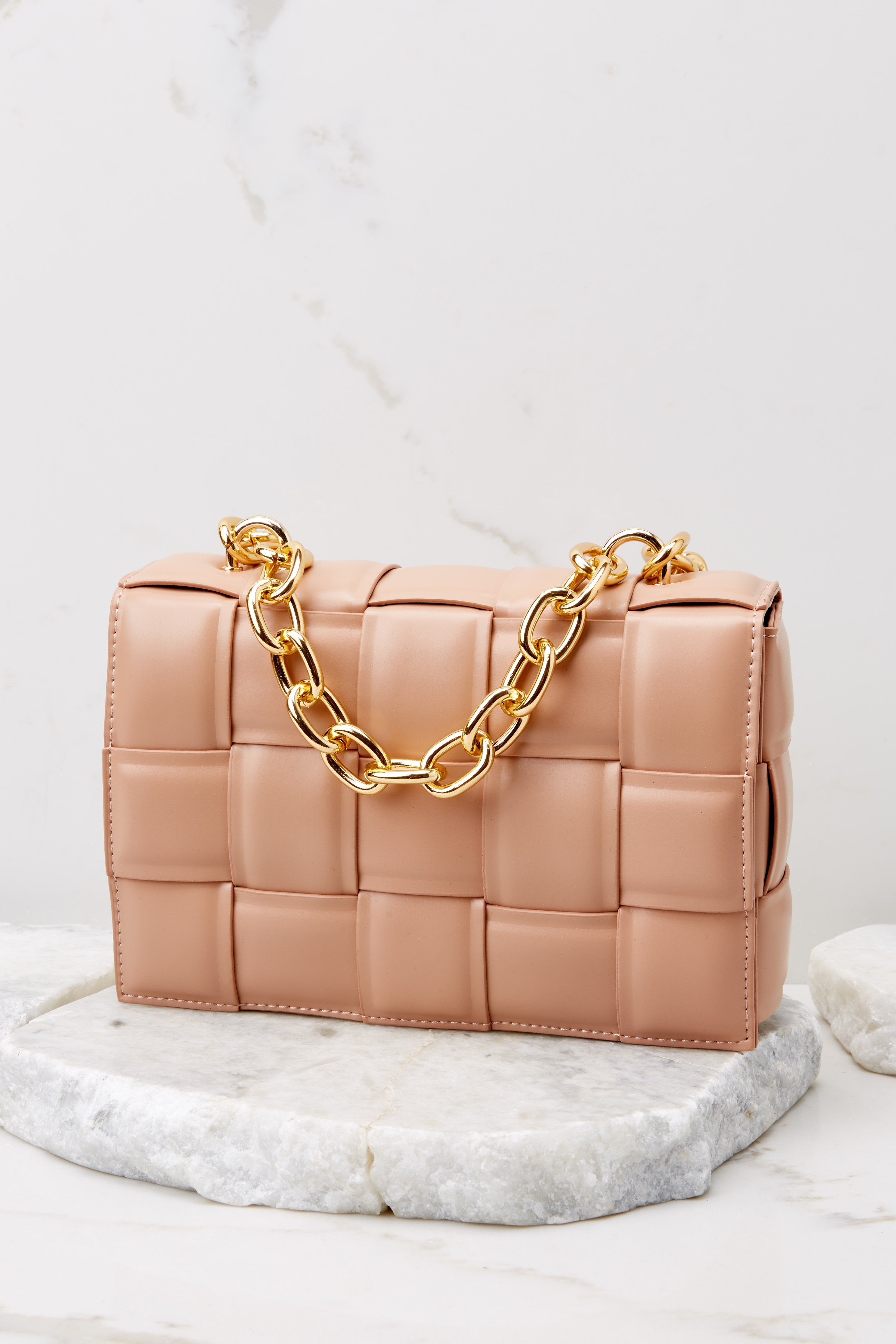 My One And Only Camel Chain Bag | Red Dress 