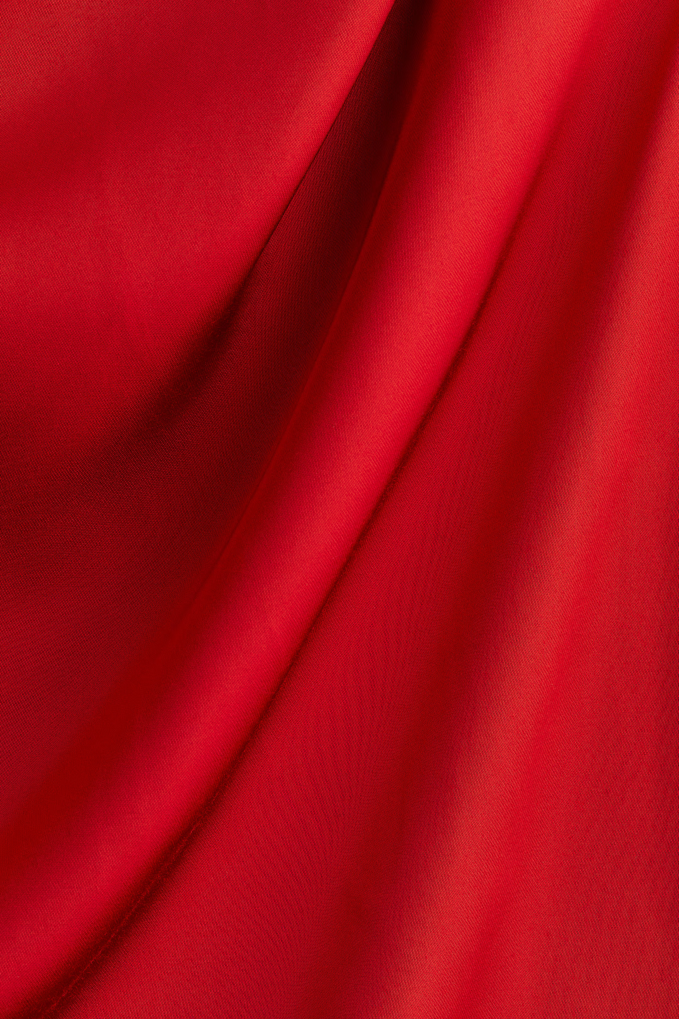 Draped satin blouse - Bright red - Ladies | H&M GB | H&M (UK, MY, IN, SG, PH, TW, HK)
