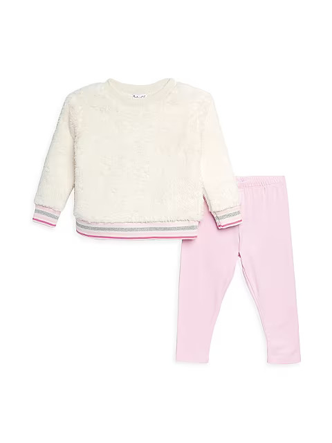 Baby Girl's Dreamer Sherpa 2-Piece Sweater & Leggings Set | Saks Fifth Avenue