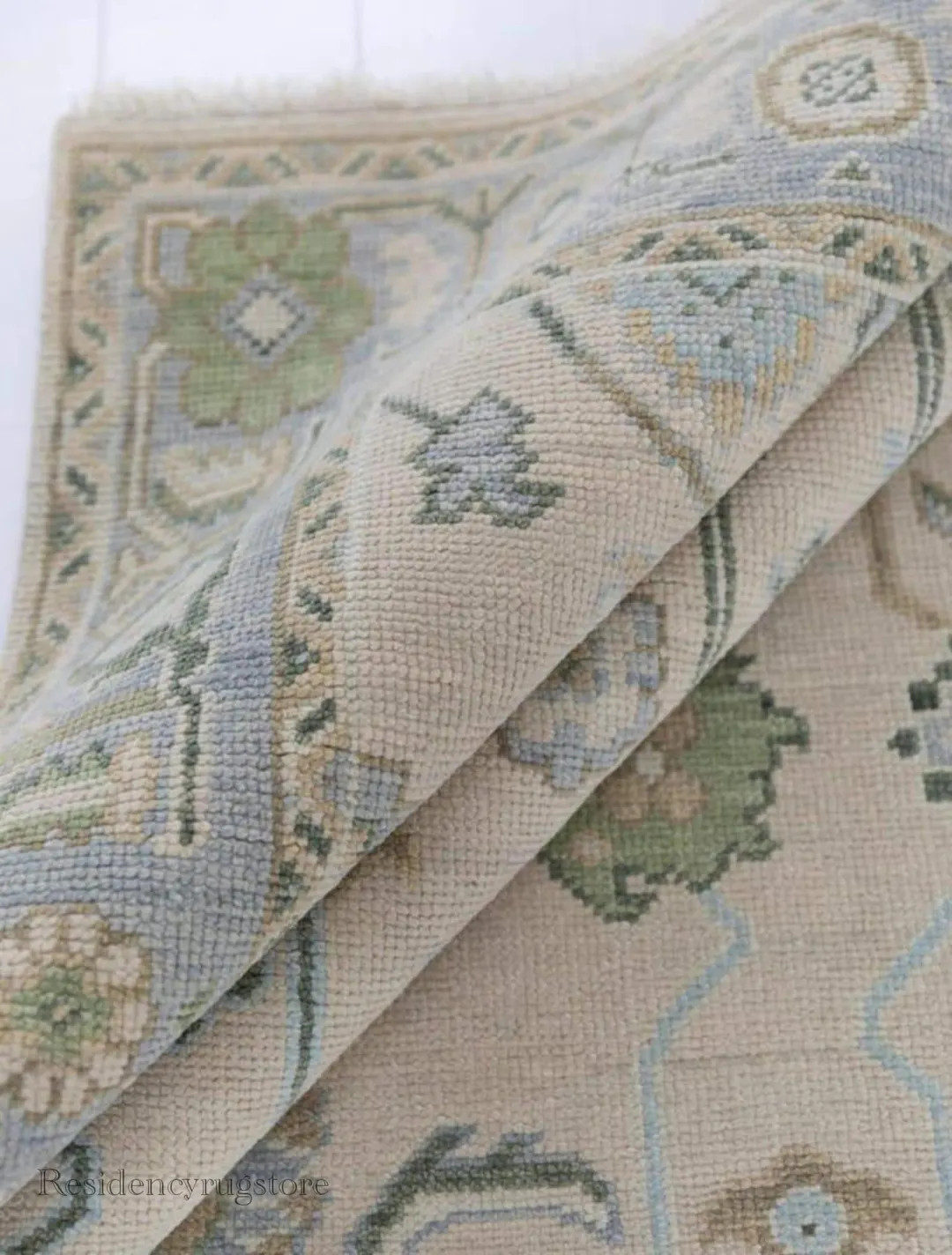 Handmade Wool Oushak Rug: Contemporary Turkish Design, Neutral Tones - Etsy | Etsy (US)