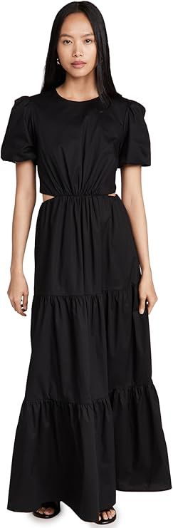 WAYF Women's Plaza Cut Out Tiered Maxi Dress | Amazon (US)