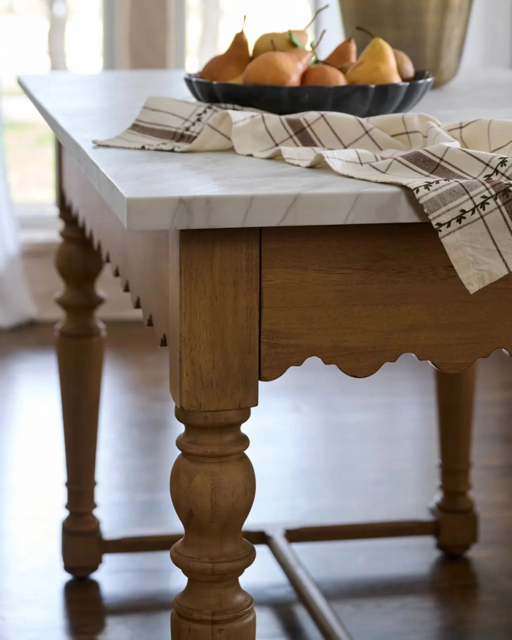 Sadie Scalloped Kitchen Island | Magnolia
