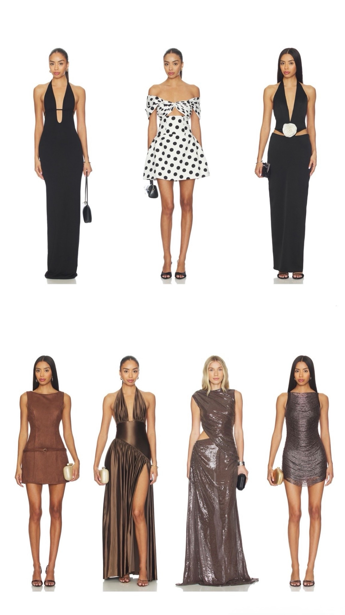 Revolve Black/Brown Dresses!

#LTKgrwm #LTKootd #LTKWedding