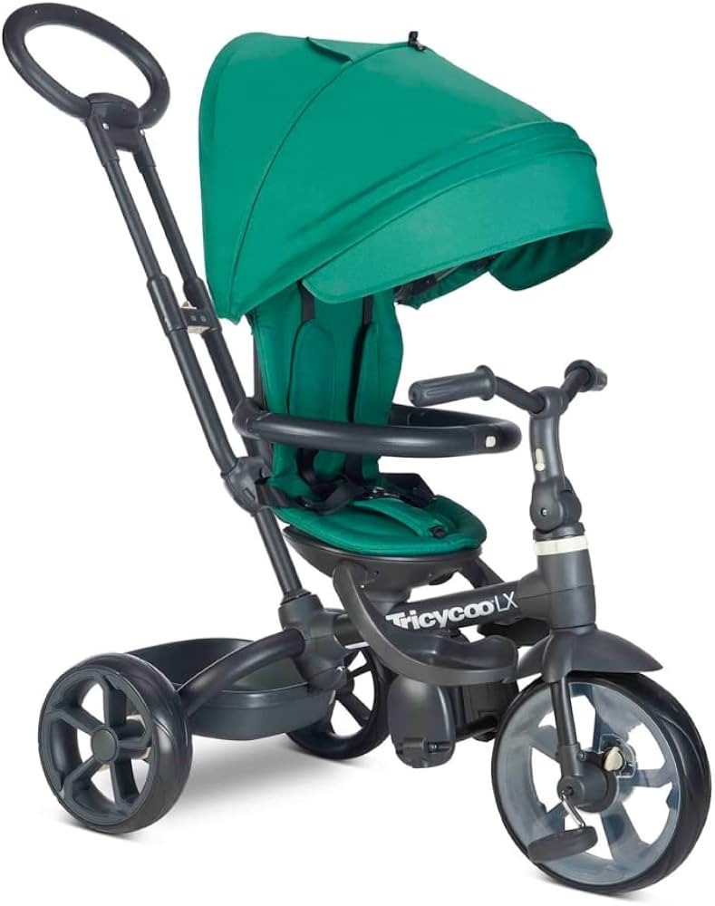 Joovy Tricycoo LX Premium Kids Tricycle with 8 Stages Featuring Chunky Front Tire, Removable and ... | Amazon (US)