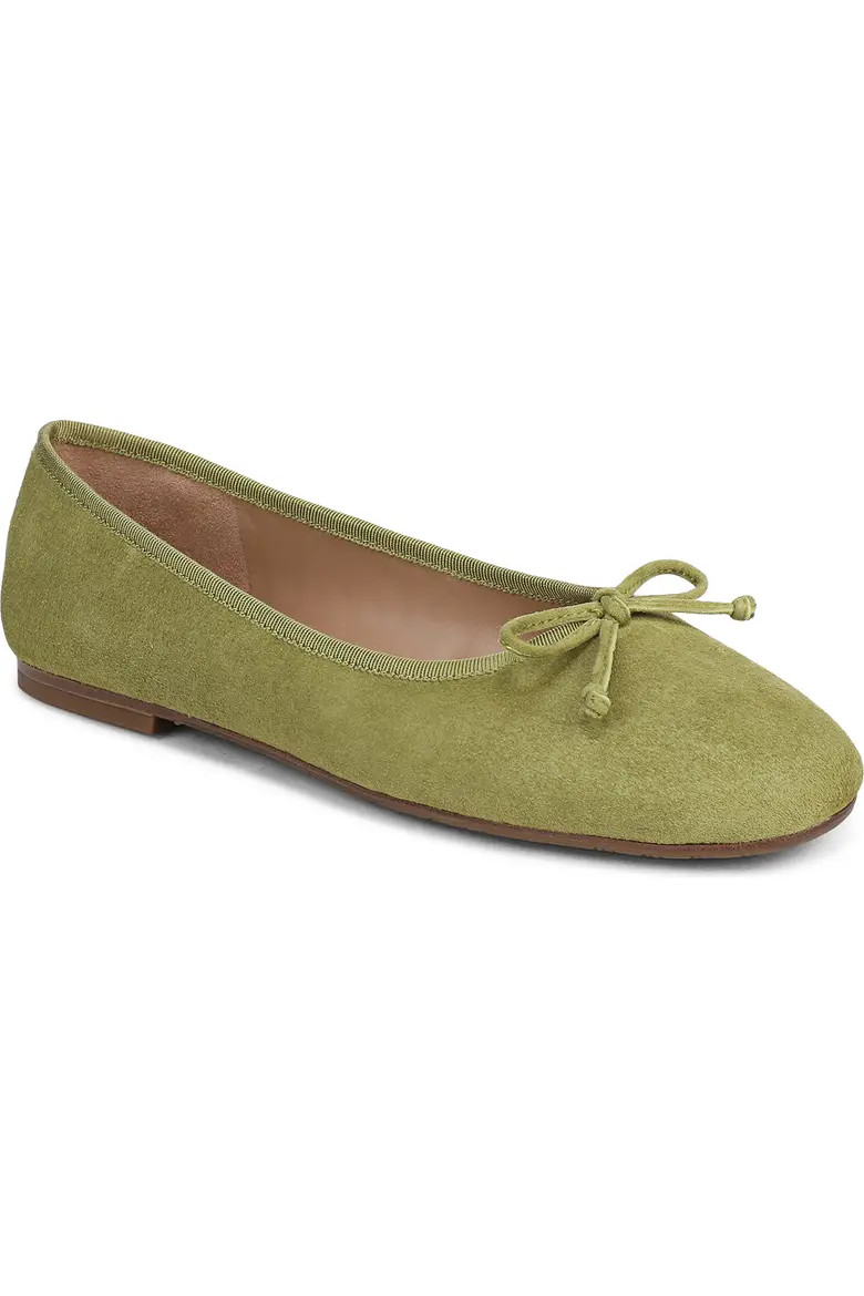 Sam Edelman Alie Ballet Flat in Amber Gold at Nordstrom, Size 8 | Nordstrom