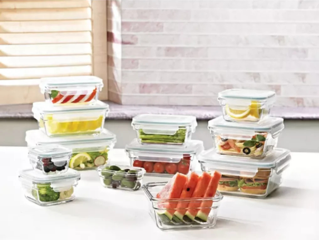 24-Piece Glass Food Storage Set | Walmart (US)