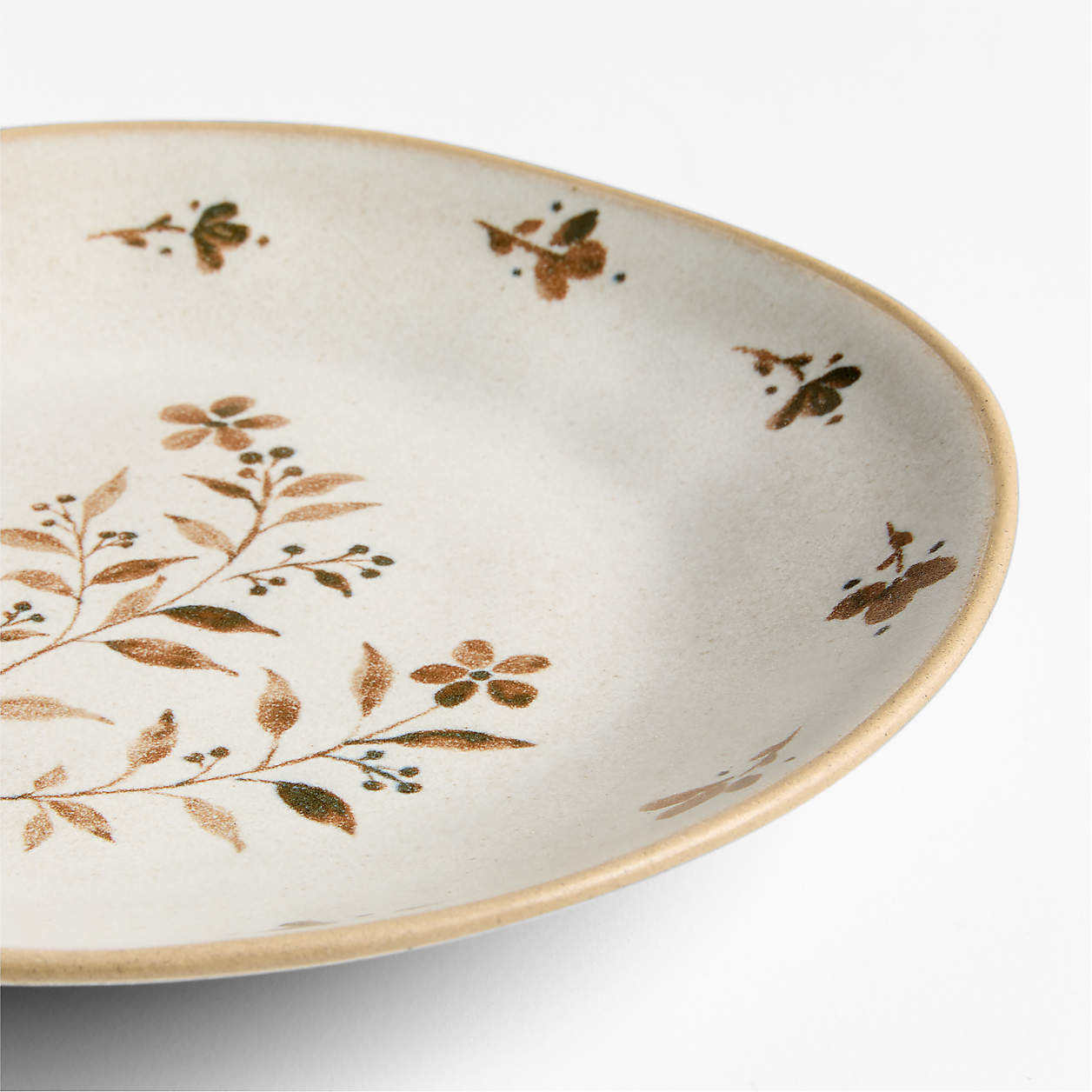 Marin Botanical Stoneware Salad Plate + Reviews | Crate & Barrel | Crate & Barrel