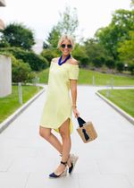 Soft Yellow Sidney Summer Dress | Dudley Stephens