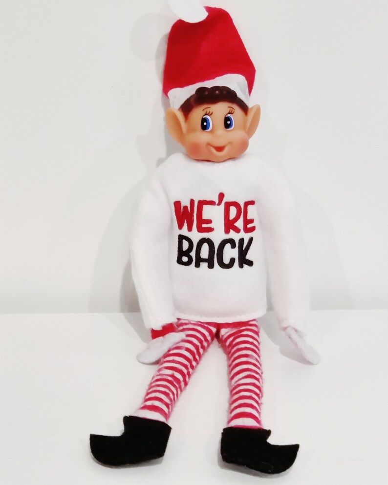 We're/i'm Back Elf Shirt  Doll Accessory  Holiday - Etsy | Etsy (US)