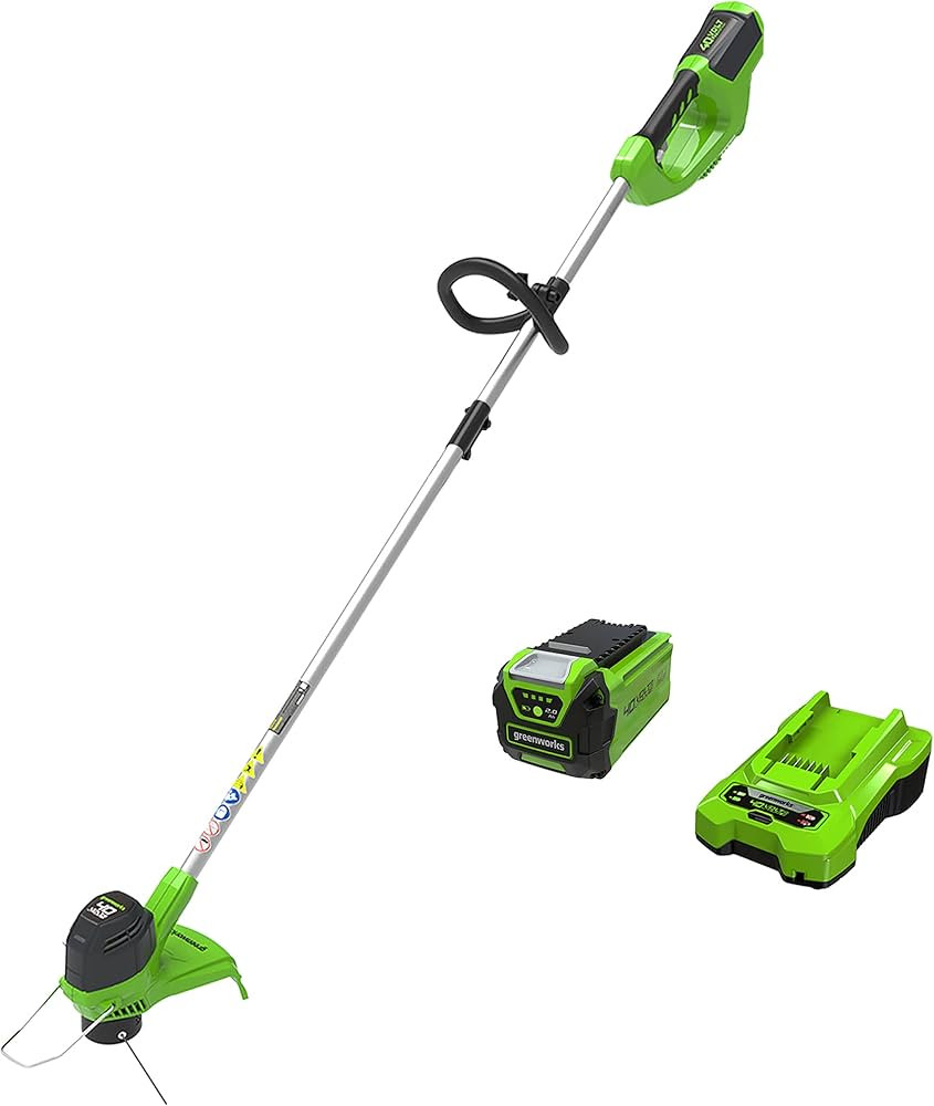 Greenworks 40V 12" Cordless String Trimmer, 2.0Ah Battery and Charger Included | Amazon (US)