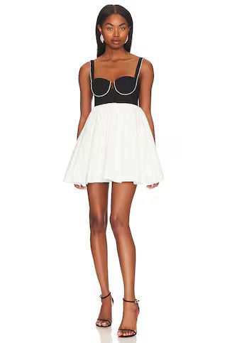 fleur du mal Bustier Babydoll Mini Dress in Ivory from Revolve.com | Revolve Clothing (Global)