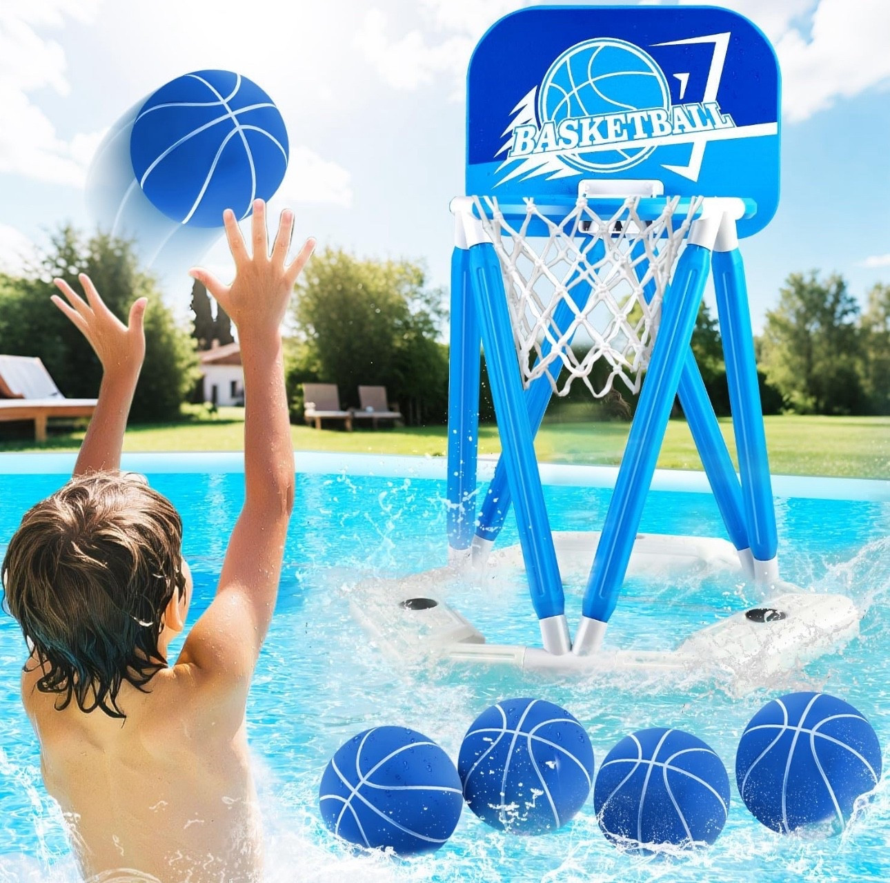 40% off 🎉

4.2
4.2 out of 5 stars
(28)
Pool Basketball Hoop, Floating Basketball Hoop Toy for Pool Water Game with 4 Basketballs Summer Swimming Pool Games for Kids & Adults Indoor Outdoor Play (Blue)

#LTKSaleAlert #LTKSeasonal #LTKKids