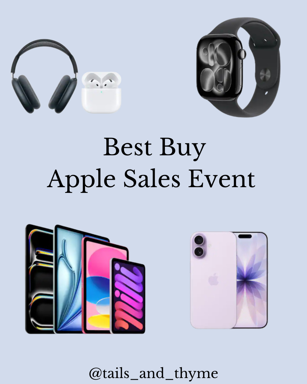 Apple deals are LIVE at Best Buy! Linking the best savings on AirPods, iPads, Apple Watches + more 🍎✨
#appledeals #bestbuydeals #bestbuysale #appleevent #applewatchdeals #airpodsdeals #ipaddeals #iphone17 #techdeals #holidaydeals #giftguide2025 #ltkfinds #ltktech #ltksalealert #appleproducts #dealsalert #salealert #shoppingfinds #techgiftguide #tailsandthyme 

 

#LTKGiftGuide #LTKHoliday #LTKSaleAlert