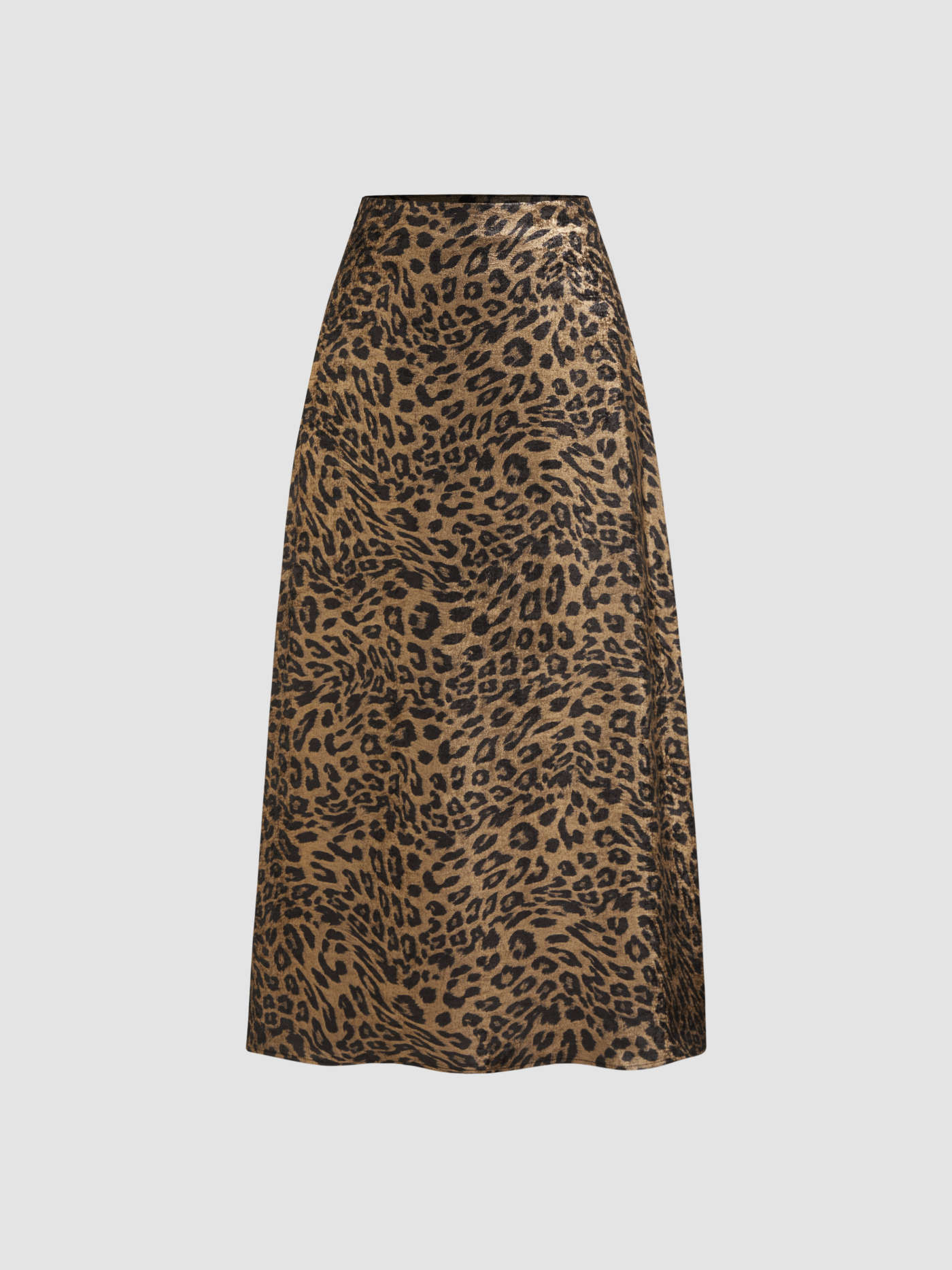 Mid Rise Leopard Ruffle Maxi Skirt | Cider