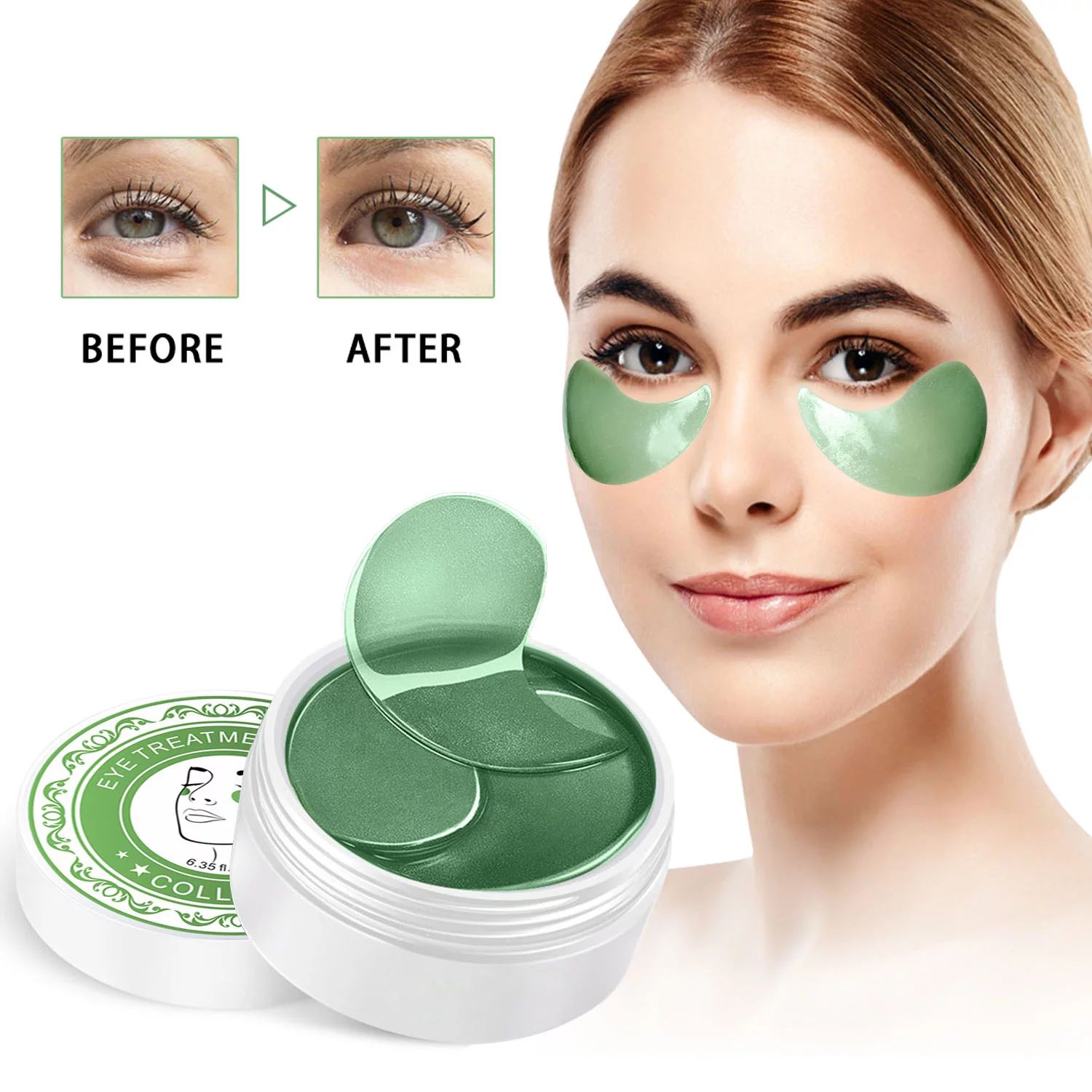 HailiCare 60 Pairs Under Eye Patches, Green Tea Eye Masks, Eye Gel Pads,Collagen Eye Patches for ... | Walmart (US)