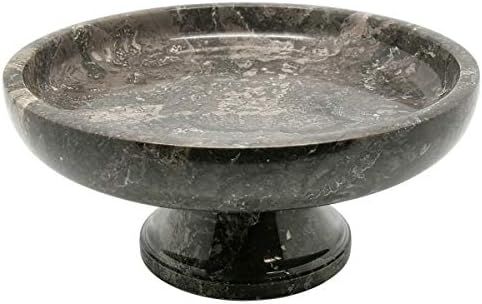 Creative Home Charcoal Marble 10" x 10" Fruit Bowl on Pedestal | Amazon (US)