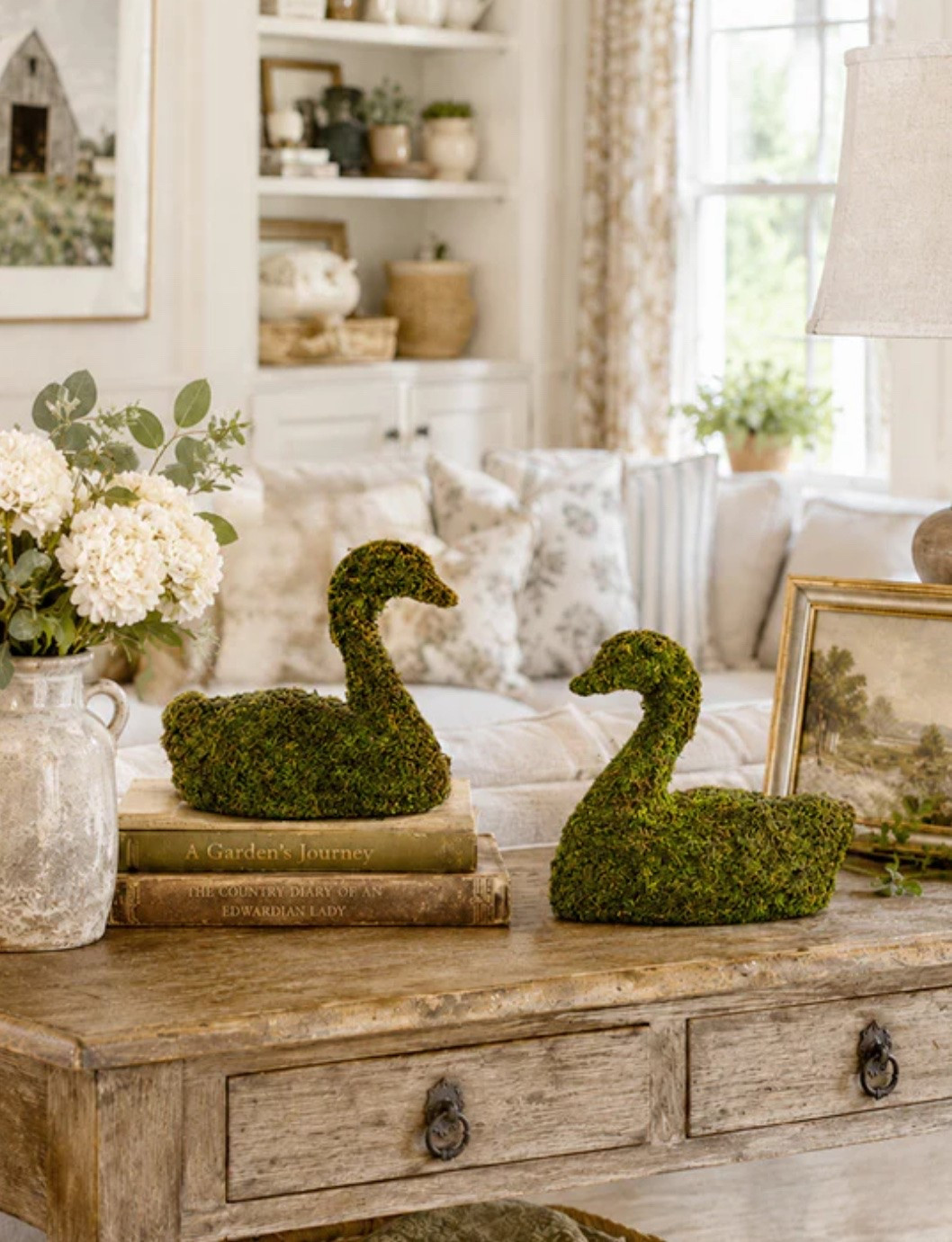 Moss Swans
Yes yes yes! Amazing!! Endless possibilities- definitely a wedding!😱
5.25"W x 9.5"D x 9"H each